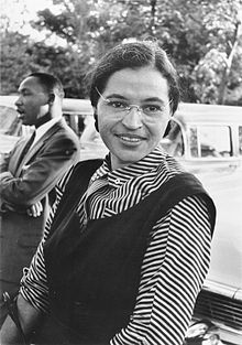 Rosa Parks with Martin Luther