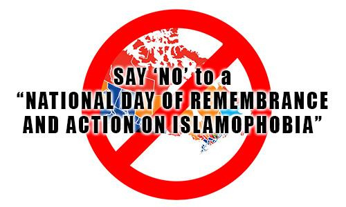 Say “NO” to a National Day of Remembrance and Action on Islamophobia