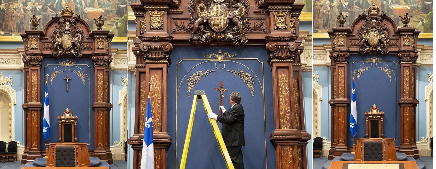2019-07-09: Crucifix removed from National Assembly